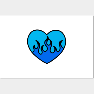 Flame Heart Posters and Art